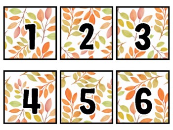 Fall Classroom Calendar Set