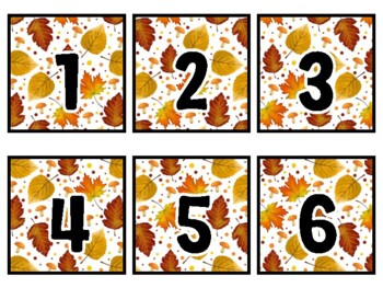 Fall Classroom Calendar Set