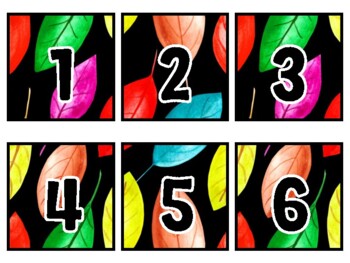 Fall Classroom Calendar Set