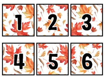 Fall Classroom Calendar Set