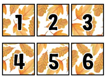 Fall Classroom Calendar Set