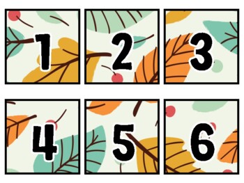 Fall Classroom Calendar Set