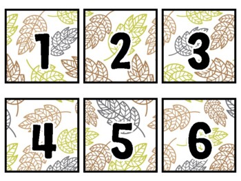 Fall Classroom Calendar Set