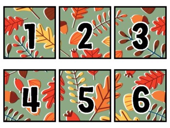 Fall Classroom Calendar Set