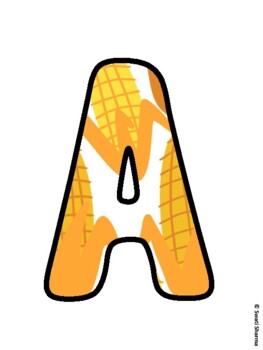Fall, Corn, Maize Bulletin Board Letters, Fall Hallway Display
