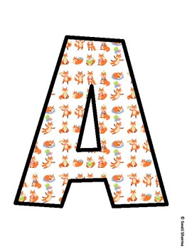 Fall, Fall, Fox Bulletin Board Letters, Fall Hallway Display