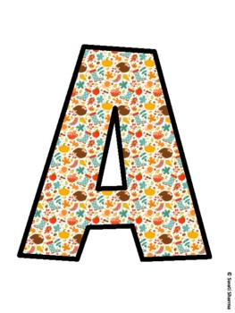 Fall, Fall, Harvest Bulletin Board Letters, Fall Hallway Display