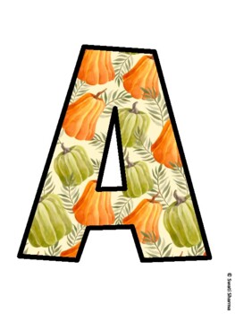 Fall, Fall, Harvest Bulletin Board Letters, Fall Hallway Display