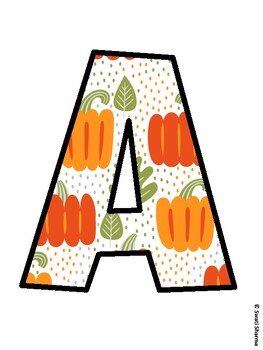 Fall, Fall, Harvest Bulletin Board Letters, Fall Hallway Display
