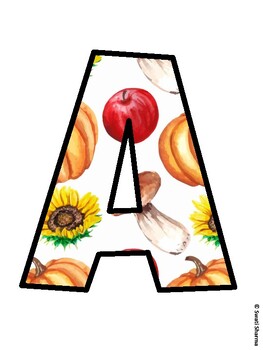 Fall, Fall, Harvest Bulletin Board Letters, Fall Hallway Display