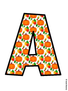 Fall, Fall, Harvest Bulletin Board Letters, Fall Hallway Display