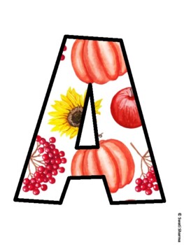 Fall, Fall, Harvest Bulletin Board Letters, Fall Hallway Display