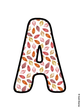 Fall, Fall Leaves Bulletin Board Letters, Fall Hallway Display