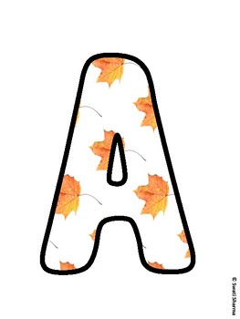Fall, Fall Leaves Bulletin Board Letters, Fall Hallway Display