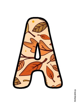 Fall, Fall Leaves Bulletin Board Letters, Fall Hallway Display