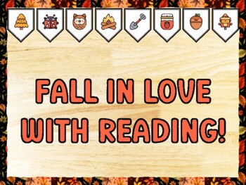 FALL IN LOVE WITH READING! Fall Bulletin Board Kit & Door Décor