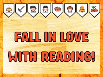 FALL IN LOVE WITH READING! Fall Bulletin Board Kit