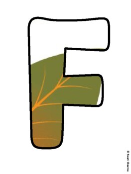 FALL IN LOVE WITH SPEECH! Fall Leaves Bulletin Board Letters