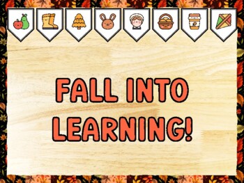 FALL INTO LEARNING! Fall Bulletin Board Kit & Door Décor