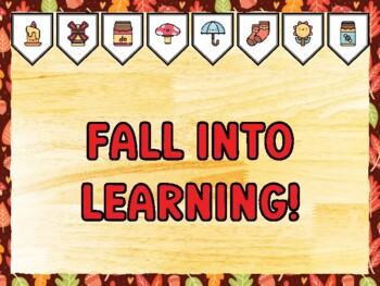 FALL INTO LEARNING! Fall Bulletin Board Kit & Door Décor