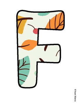 FALL IS HERE! Fall Leaves Bulletin Board Letters