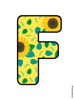 FALL IS HERE! Sunflower Bulletin Board Letters