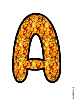 Fall, Pumpkin Bulletin Board Letters, Fall Hallway Display