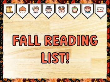 FALL READING LIST! Fall Bulletin Board Kit & Door Décor, Fall Classroom Décor