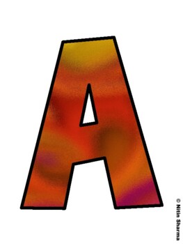 Fall Season Fall Bulletin Board Letters, Fall Hallway Display Letters, Fall A