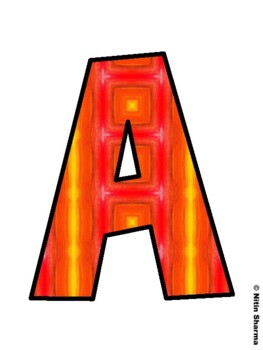 Fall Season Fall Bulletin Board Letters, Fall Hallway Display Letters, Fall A