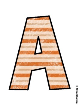 Fall Season Fall Bulletin Board Letters, Fall Hallway Display Letters, Fall A