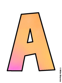 Fall Season Fall Bulletin Board Letters, Fall Hallway Display Letters, Fall A