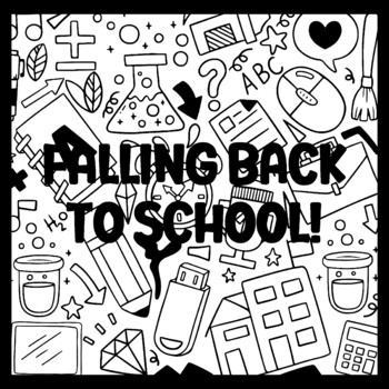 FALLING BACK TO SCHOOL! 3 by 3 Feet Back To School Bulletin Boards