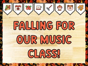 FALLING FOR OUR MUSIC CLASS! Fall Bulletin Board Kit & Door Décor