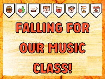 FALLING FOR OUR MUSIC CLASS! Fall Bulletin Board Kit