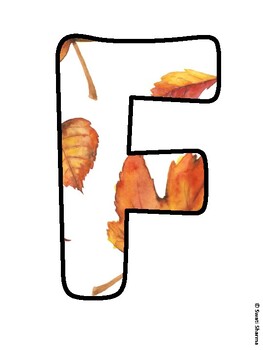 FALLING IN LOVE WITH SCHOOL! Fall Leaves Bulletin Board Letters
