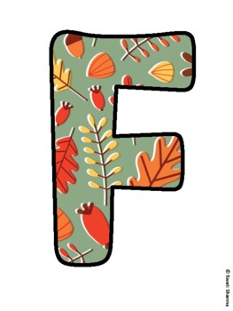 FALLING IN LOVE WITH TODDLERS! Fall Leaves Bulletin Board Letters