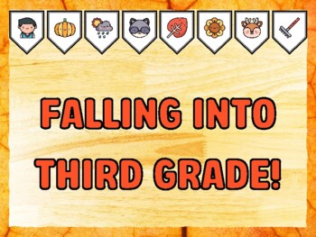 FALLING INTO THIRD GRADE! Fall Bulletin Board Kit