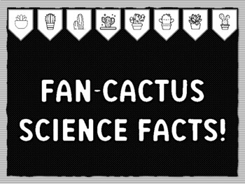 FAN-CACTUS SCIENCE FACTS! Cactus Succulents Theme Bulletin Board Kit, Door Dé