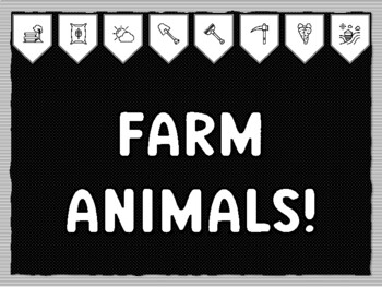 FARM ANIMALS! Ready to print Farm Bulletin Board Kit, Farm Classroom Decor