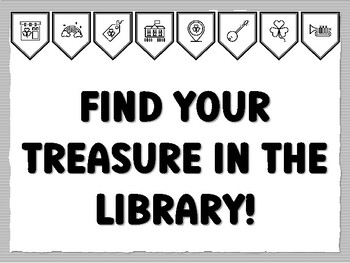FIND YOUR TREASURE IN THE LIBRARY! St. Patrick's Day Bulletin Board Kit, Ready