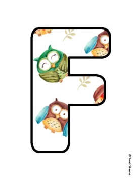 FIRST GRADE IS A HOOT! Owl Bulletin Board Letters