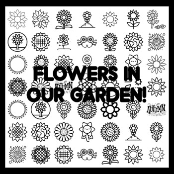 FLOWERS IN OUR GARDEN! Sunflower Bulletin Board Activity 3x3 feet