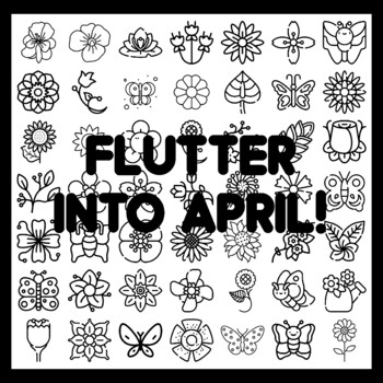 FLUTTER INTO APRIL! Butterfly Bulletin Board Activity 3x3 feet