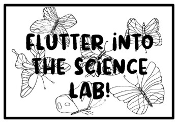 FLUTTER INTO THE SCIENCE LAB!, Butterfly Coloring Pages