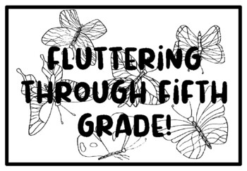 FLUTTERING THROUGH FIFTH GRADE!, Butterfly Coloring Pages