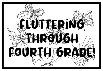 FLUTTERING THROUGH FOURTH GRADE!, Butterfly Coloring Pages