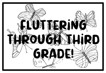 FLUTTERING THROUGH THIRD GRADE!, Butterfly Coloring Pages