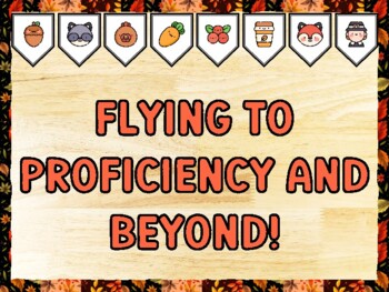 FLYING TO PROFICIENCY AND BEYOND! Fall Bulletin Board Kit & Door Décor