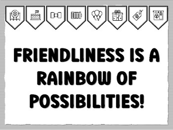 FRIENDLINESS IS A RAINBOW OF POSSIBILITIES! St. Patrick's Day Bulletin Board Ki